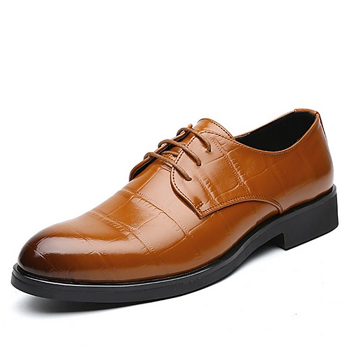 

Men's PU Spring & Summer Classic Oxfords Brown
