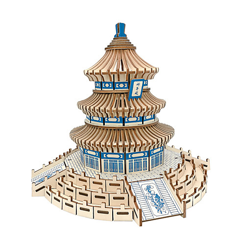 

3D Puzzle Paper Model Model Building Kit Famous buildings Chinese Architecture Temple of Heaven DIY Classic Adults' Unisex Toy Gift