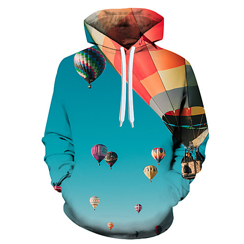 

Men's 3D Print / Casual Hoodie - 3D / Cartoon / Character Rainbow US32 / UK32 / EU40