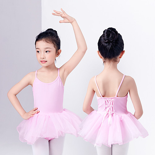 

Kids' Dancewear Dresses Girls' Training / Performance Spandex Cascading Ruffles Dress