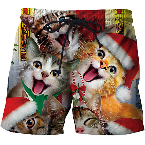

Men's Rainbow Beach board shorts Swimwear Swimsuit - Abstract S M L Rainbow