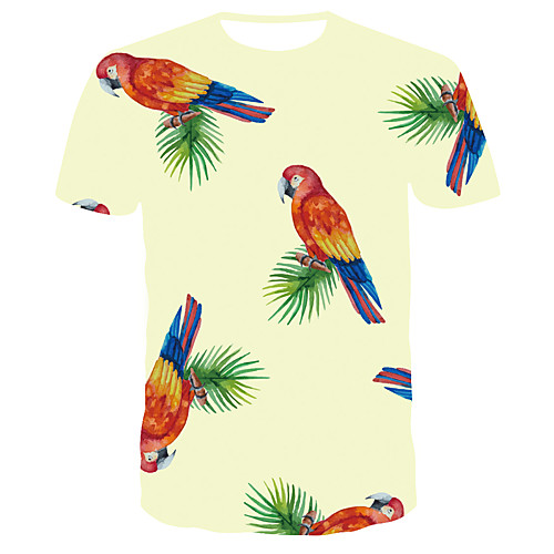 

Men's Daily T-shirt - 3D Print Light Green