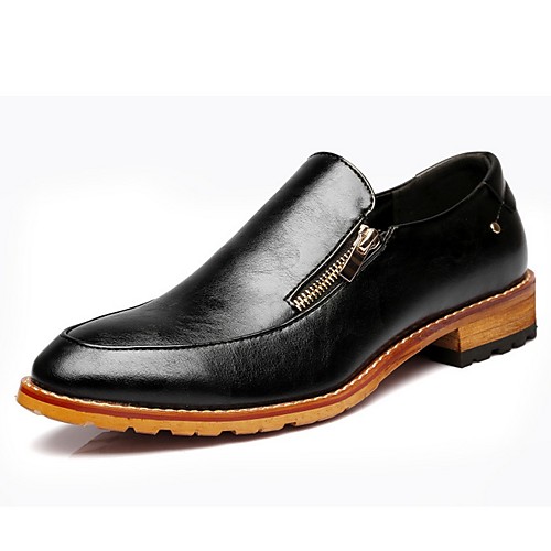 

men's comfort shoes pu fall & winter oxfords black / brown / white