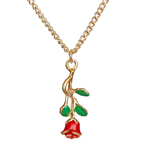 

Women's Necklace Flower Vintage Chrome Gold 50 cm Necklace Jewelry 1pc For Party Evening Street Festival