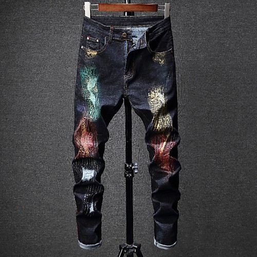 

Men's Basic Chinos Pants - Print Blue US32 / UK32 / EU40 US34 / UK34 / EU42 US36 / UK36 / EU44