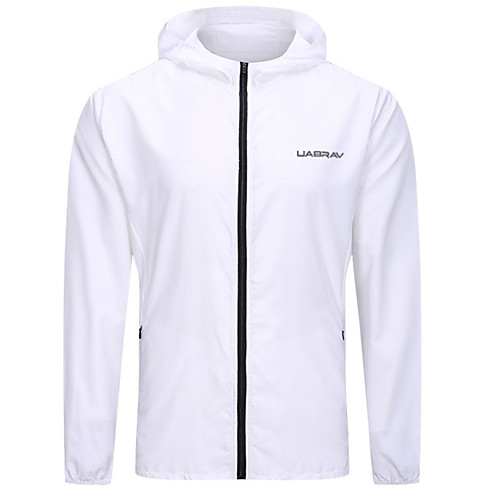 

Men's Sports Fall Regular Coat, Solid Colored Stand Long Sleeve Polyester Blue / White / Light gray
