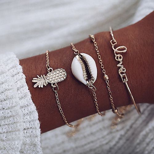 

Women's Bracelet Classic Wedding Birthday Vintage Theme European Trendy Casual / Sporty Ethnic French Alloy Bracelet Jewelry Gold For Date Festival