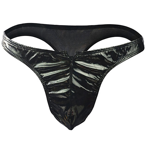 

Men's Basic G-string Underwear - Normal Low Waist Black One-Size