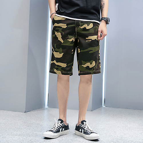 

Men's Hiking Shorts Hiking Cargo Shorts Camo Outdoor Breathable Ultra Light (UL) Sweat-wicking Comfortable Cotton Shorts Bottoms Hunting Fishing Climbing Yellow Army Green Grey 28 29 30 31 32