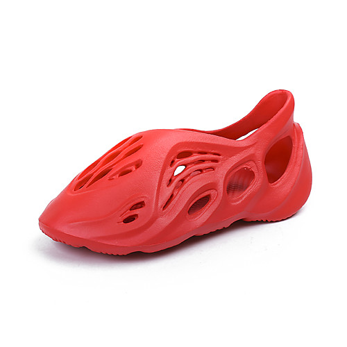 

Women's / Unisex Sandals 2020 Flat Heel Round Toe PU Casual / Minimalism Spring & Fall / Spring & Summer Red / White / Black