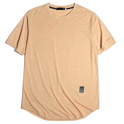 

Men's Daily T-shirt - Solid Colored Khaki