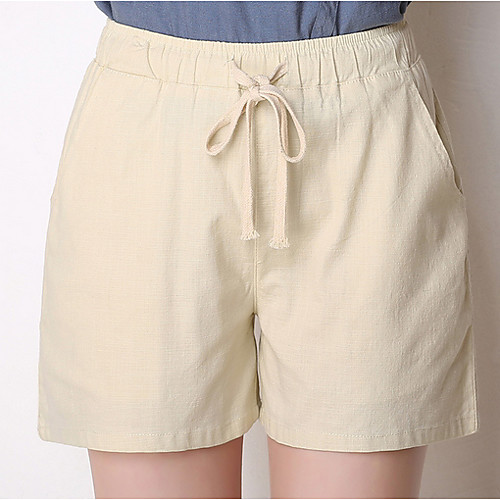 

Women's Sporty Shorts Pants - Print Army Green Orange Khaki S M L