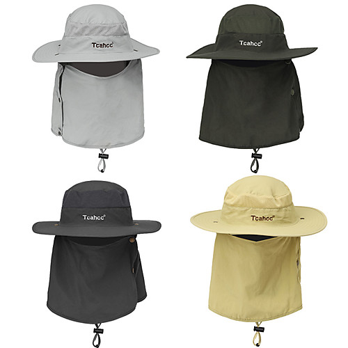 

Adults' Bucket Hat Fisherman Hat Hat Spring, Fall, Winter, Summer Outdoor Fishing Nylon UV Sun Protection Anti-Mosquito Protective Safety Hat / Women's / Men's