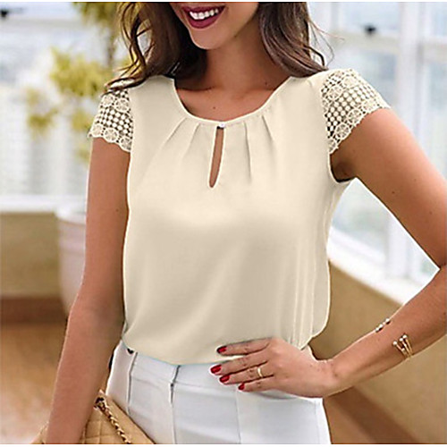 

Women's Daily T-shirt - Solid Colored Wine