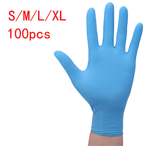 

100PCS Disposable Latex Gloves Rubber Gloves Cleaning Gloves Work Gloves(Random Colour)