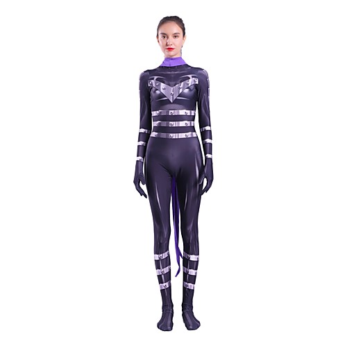 

Zentai Suits Cosplay Cosplay Kid's Adults Lycra Spandex Cosplay Costumes Halloween Women's Black Printing Halloween Carnival Masquerade