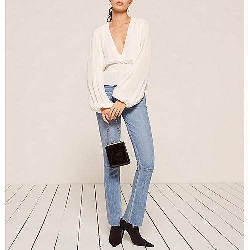 

Women's Daily Shirt - Solid Colored White