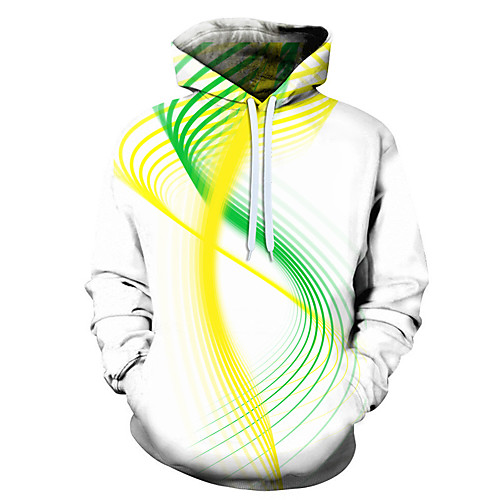 

Men's 3D Print / Casual Hoodie - 3D / Cartoon / Character White US32 / UK32 / EU40