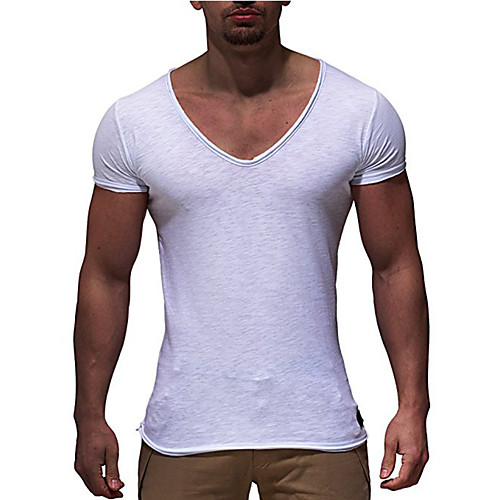 

Men's Daily Basic T-shirt - Solid Colored Red