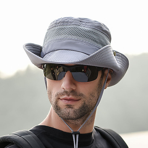 

Fishing Hat Fisherman Hat Hiking Hat Hat 1 PCS Portable Sunscreen UV Resistant Breathable Solid Color Polyester Autumn / Fall Spring Summer for Men's Women's Camping / Hiking Hunting Fishing Army