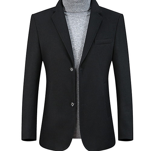 

Men's Blazer Notch Lapel Polyester Orange / Green / Black