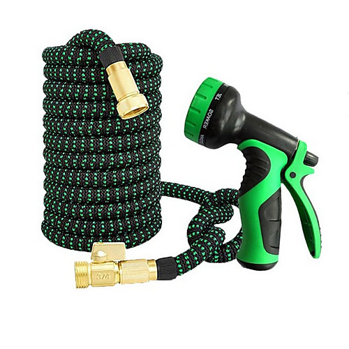 

New 3 Times Telescopic Water Pipe Garden Water Pipe High Pressure Water Gun Garden Car Wash Water Pipe Black And Green Color One Generation