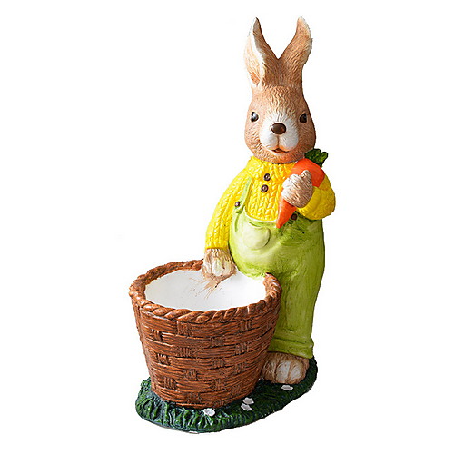 

European Succulent Plant Combination Flower Pot Extra Large Rabbit Flower Pot Resin Succulent Small Animal Garden Cartoon Small Flower Pot