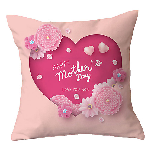 

Mother's Day cotton and linen pillowcase car sofa pillow cushion bedside backrest pillow without core