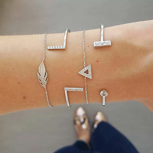 

Women's Bracelet Classic Wedding Birthday Vintage Theme European Trendy Casual / Sporty Ethnic French Alloy Bracelet Jewelry Silver For Date Festival