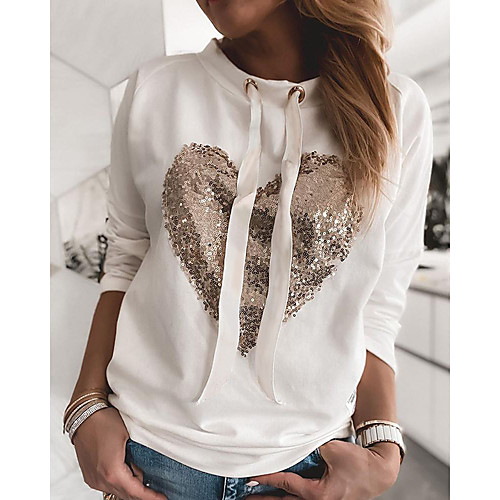 

Women's Basic Sweatshirt - Geometric White M