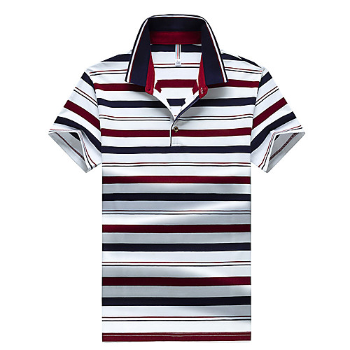 

Men's Daily Basic Polo - Striped Yellow