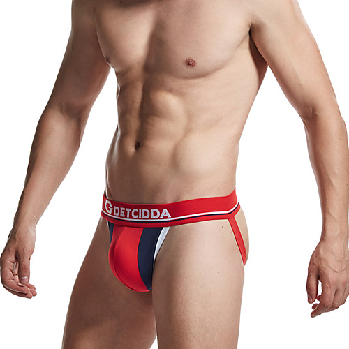 

Men's Basic G-string Underwear - Normal Mid Waist Red White Navy Blue M L XL