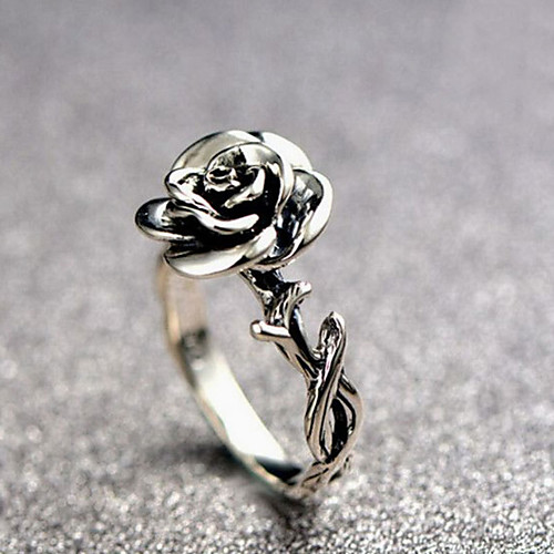 

Women's Ring 1pc Silver Alloy Elegant Holiday European Festival Jewelry