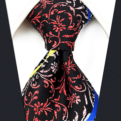 

Men's Party / Work / Basic Necktie - Striped / Floral / Jacquard