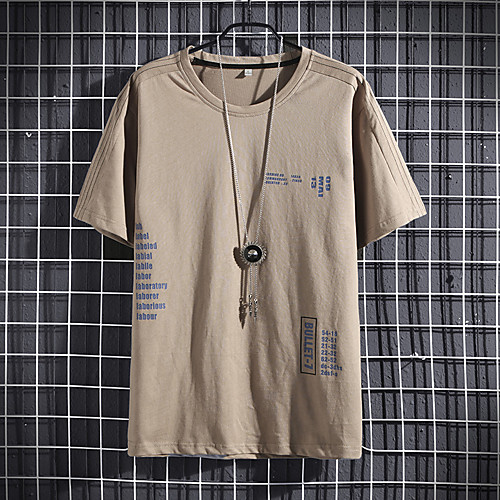 

Men's Daily T-shirt - Geometric Yellow