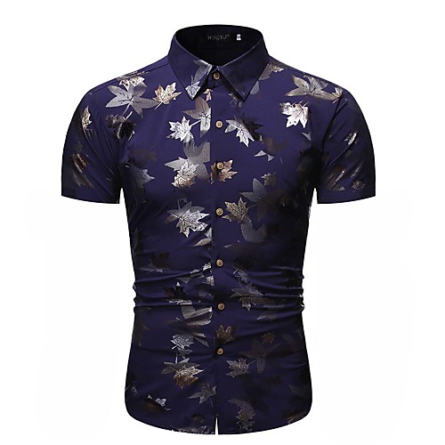 

Men's Daily Tropical Shirt - Floral / Graphic Blue