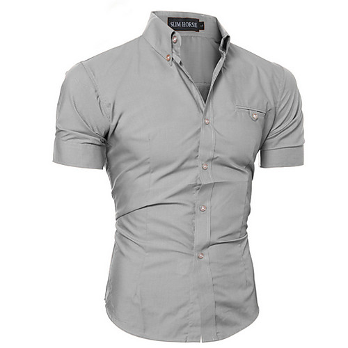 

Men's Sports Shirt - Solid Colored Wine