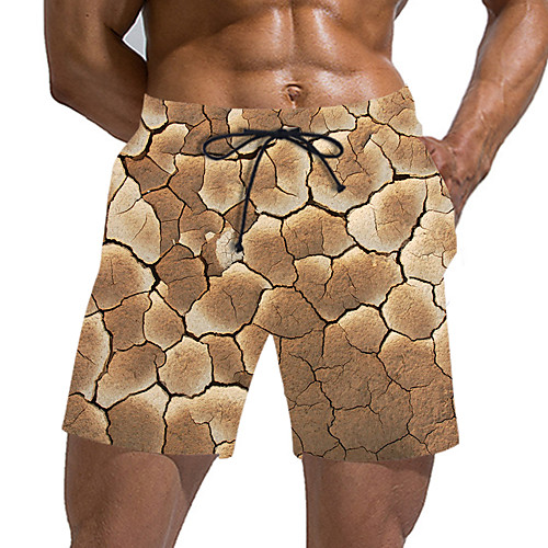 

Men's Sporty / Exaggerated Sweatpants / Shorts Pants - Geometric Pattern / 3D Print Sporty / Print Camel US32 / UK32 / EU40 US34 / UK34 / EU42 US36 / UK36 / EU44