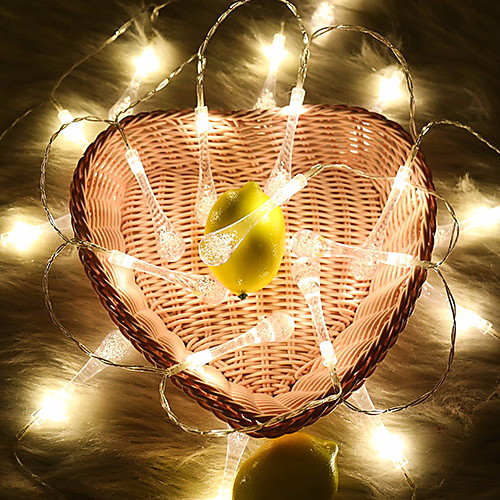 

1m String Lights 10 LEDs Warm White Decorative / Christmas Wedding Decoration 5 V