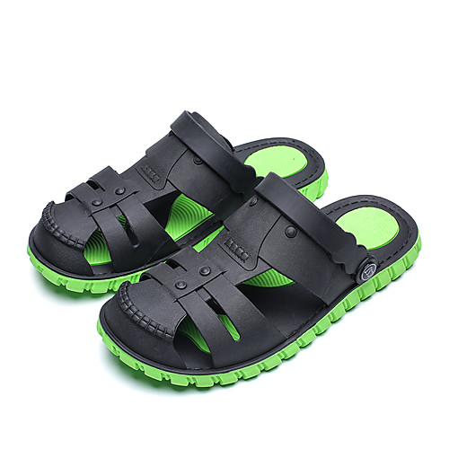 

Men's Rubber Summer Sandals Breathable Dark Grey / Orange / Black / Green