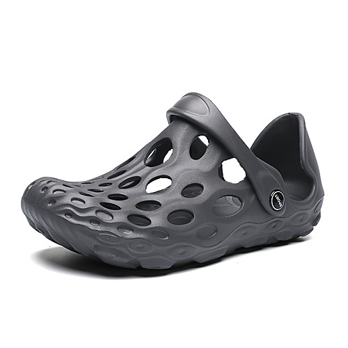 

Men's PVC Summer / Spring & Summer Casual Sandals Water Shoes / Upstream Shoes Breathable Dark Grey / Light Grey / White