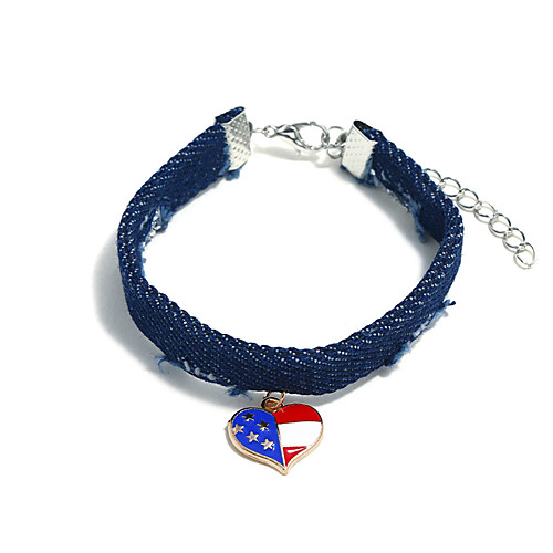 

Women's Bracelet Classic Wedding Birthday Vintage Theme European Trendy Casual / Sporty Ethnic French Alloy Bracelet Jewelry Blue For Date Festival
