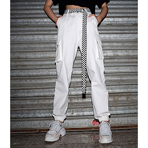 

Women's Basic Harem Pants - Solid Colored White S M L