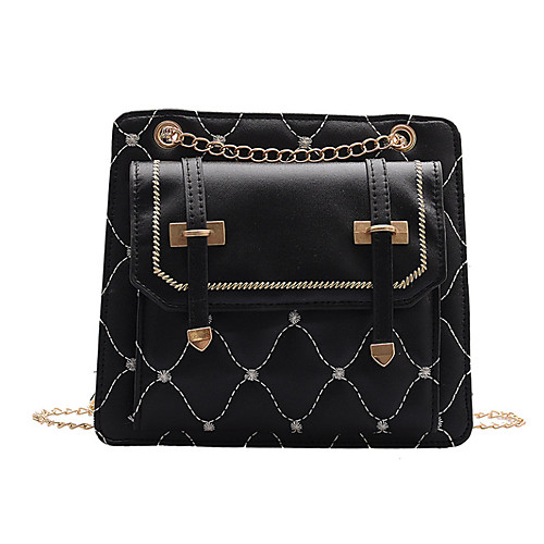 

Women's Chain Polyester / PU Crossbody Bag Solid Color Red / Green / White