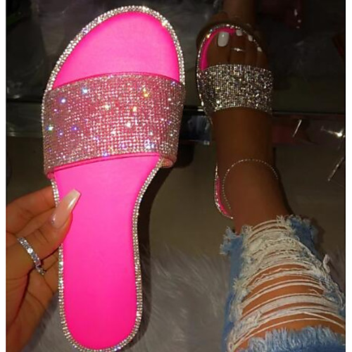 

Women's Sandals Flat Heel Open Toe PU Summer Yellow / Fuchsia / Black