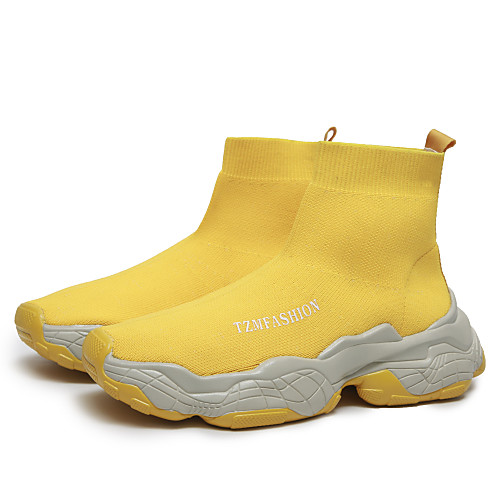

Men's Tissage Volant Fall / Spring & Summer Trainers / Athletic Shoes Running Shoes / Walking Shoes Breathable Yellow / Black / Beige