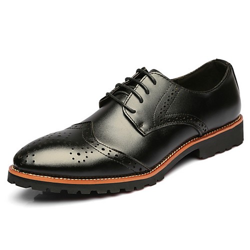 

Men's PU Spring & Summer British Oxfords Black