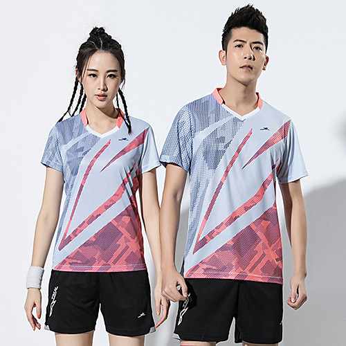 

Men's Clothing Suit Short Sleeve Tennis Badminton Table Tennis Sports Outdoor Summer / High Elasticity / Quick Dry / Breathable