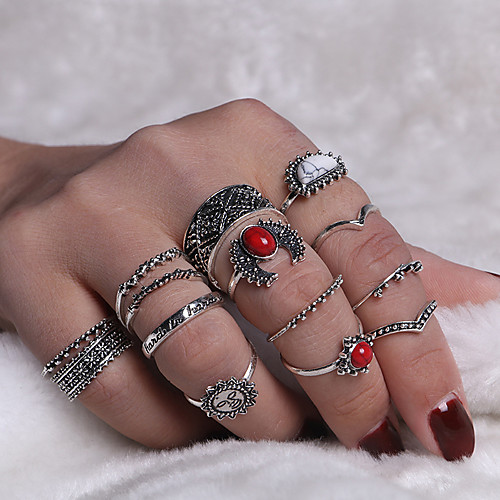 

Women's Ring 1 set Gold Silver Alloy Elegant Holiday European Festival Jewelry