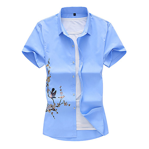 

Men's Holiday Chinoiserie Shirt - Floral Print White